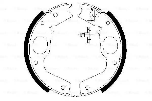 Mitsubishi Rajero Sport колодки стояночного тормоза 0 986 487 719 BOSCH