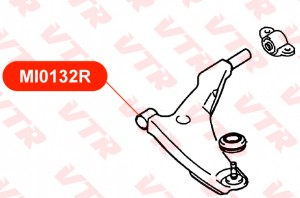 Mitsubishi Galant 00-03 с/блок переднего рычага передний MI0132R VTR
