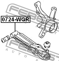 Suzuki Wagon R рычаг передний 0724-WGR FEBEST
