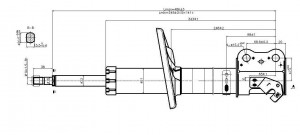 АМОРТИЗАТОР ПОДВЕСКИ ПЕР L ГАЗ -334187- TO COROLLA-SPRINTER CARIB AE-CE114,115 9 JAS0226 JUST DRIVE