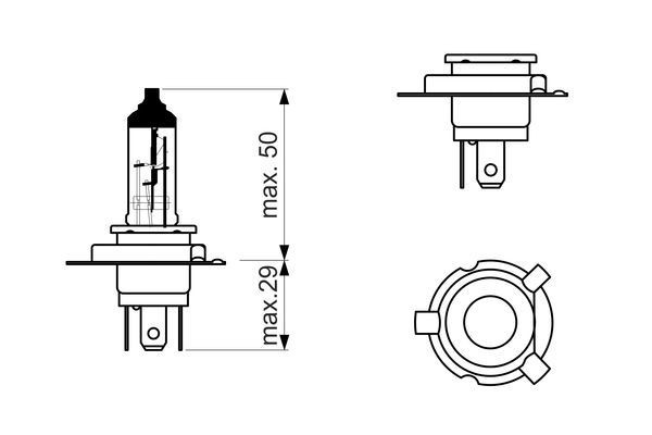 H19 60/55W 12V 1 987 302 092 BOSCH