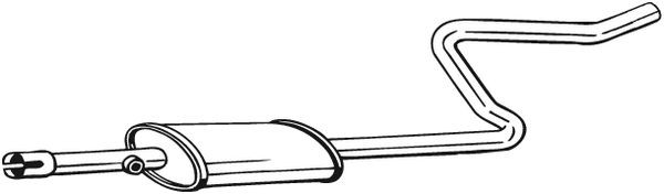 Mitsubishi Colt глушитель средняя часть 281-283 BOSAL