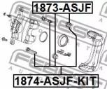 Mazda 3 13- BM-BN ремкомплект направляющих переднего суппорта 1874-ASJF-KIT FEBEST