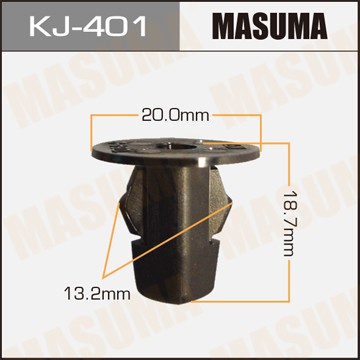 Toyota пистон крепления локера, защитного кожуха под саморез KJ401 MASUMA