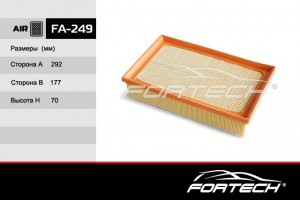 Фильтр воздушный FA249 FORTECH