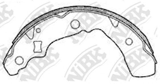 Toyota Passo колодки задние торомозные FN0030 NIBK