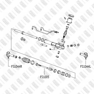 Hyundai SonataEF/Magentis 98-03 Наконечник рулевой лев FS1044L FIXAR