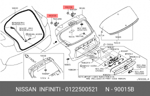 Nissan - гайка приёмной трубы 01225-00521 NISSAN INFINITI
