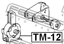 Toyota Avensis azt250l/zzt251r 03-08 опора ДВС передняя TM-12 FEBEST