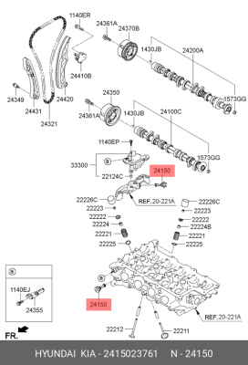 Hyundai/KIA Фильтр клапана CVVT 2415023761 HYUNDAI KIA