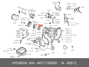УПЛОТНИТЕЛЬНОЕ КОЛЬЦО АКПП 4671136000 HYUNDAI KIA