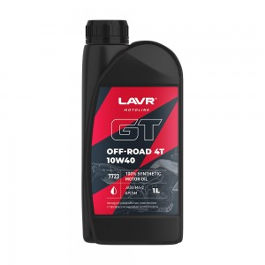 Моторное масло (Моторное масло LAVR MOTO GT OFF ROAD 4T 10W-40 - 1 л) LN7723 LAVR