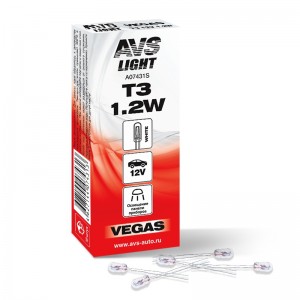 Лампа с усиками  avs vegas 12v. t3 1.2w A07431S AVS