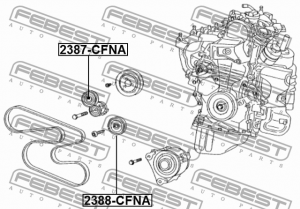 FORD Torneo ролик натяжителя приводного ремня 2387-CFNA FEBEST