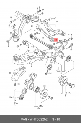 Audi A4 Развальный болт нижний WHT 002 262 VAG