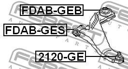 Ford Mondeo 3 шаровая опора 2120-GE FEBEST
