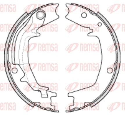 Hyundai Tucson 4WD/ SantaFe 00-05/ Sportage 04-09 4WD Колодки ручного тормоза 4235.00 REMSA