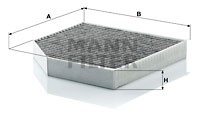 VAG Audi A6 фильтр салона угольный CUK2641 MANN FILTER