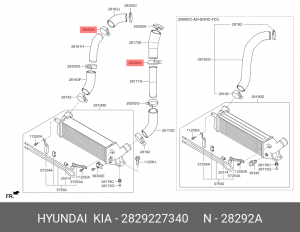 Хомут металл (ХОМУТ ШЛАНГА) 2829227340 HYUNDAI KIA