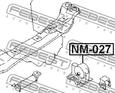 Nissan Almera опора кпп левая MT NM-027 FEBEST