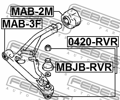 Mitsubishi RVR шаровая опора 0420-RVR FEBEST