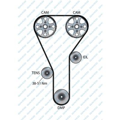 Mazda 6 2,0  ремень ГРМ 94287 DAYCO