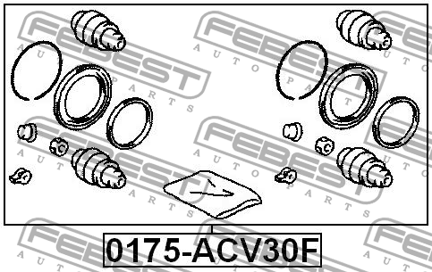 Toyota Camry V30 р/к переднего суппорта 0175-ACV30F FEBEST
