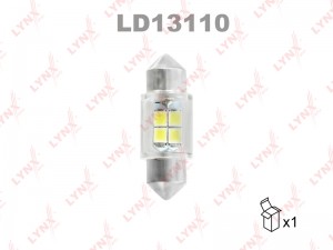 Лампа светодиодная LED C10W T11x31 31мм LD13110 LYNXAUTO