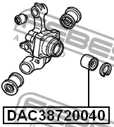 Honda подшипник  ступицы 38X72X40 DAC38720040 FEBEST