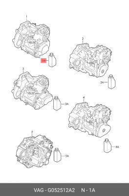 VAG масло транс. 5-ступ. МКПП 1л. G 052 512 A2 VAG
