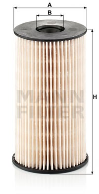 VAG Passat 05-, Tiguan  >06.11, Touran 1.9-2.0 TDi  фильтр топливный PU825X MANN FILTER