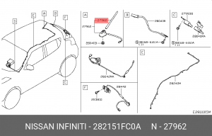 Nissam Murano антенна 28215-1FC0A NISSAN INFINITI
