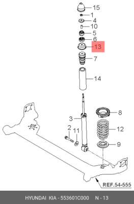 КРЫШКА ОПОРЫ АМОРТИЗАТОРА 553601C000 HYUNDAI KIA
