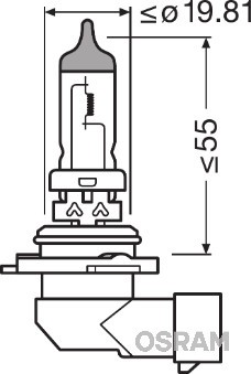 HB4 12V 51W P22d 9006 OSRAM