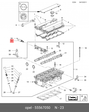 Клапан электромагнитный \ chevrolet cruze 1,6/1,8/aveo 1,4 dohc/orlando 1.8 55567050 DAEWOO