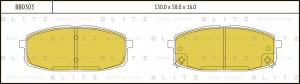 Kia Ceed 06-12/i30 09-12/Cerato09-12 Колодки тормоз. перед BB0303 BLITZ