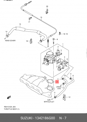 Комплект прокладок 13421-86G00 SUZUKI
