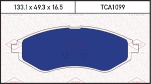 Chevrolet Aveo 04-11Колодки торм. перед TCA1099 TATSUMI