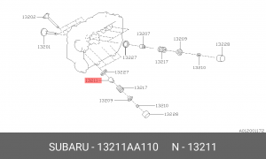 Subaru колпачок м/с выпускного клапана 13211AA110 SUBARU