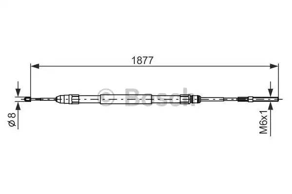 BMW E39 3/96-7/03 трос ручника правый 1 987 477 694 BOSCH