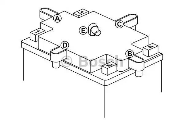 АКБ БОШ 175x87x155mm 0 092 M60 230 BOSCH