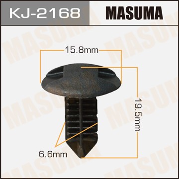 Toyota клипса обшивки для салона (ершик) KJ2168 MASUMA
