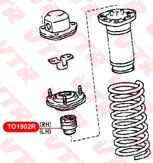 Toyota Chaser GX105 отбойник заднего амортизатора TO1902R VTR