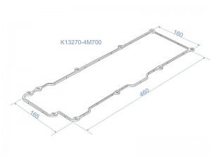 NISSAN ALMERA II (N16), PRIMERA P12 1.5-1.8 99- Прокладка клапанной крышки K132704M700 SAT