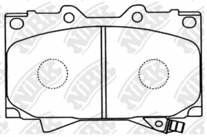 Toyota LC/ Hilux 02-05 колодки торм. перед. PN1411 NIBK
