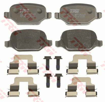 Fiat Linea, Alfa 147 колодки задние диск. GDB1396 TRW