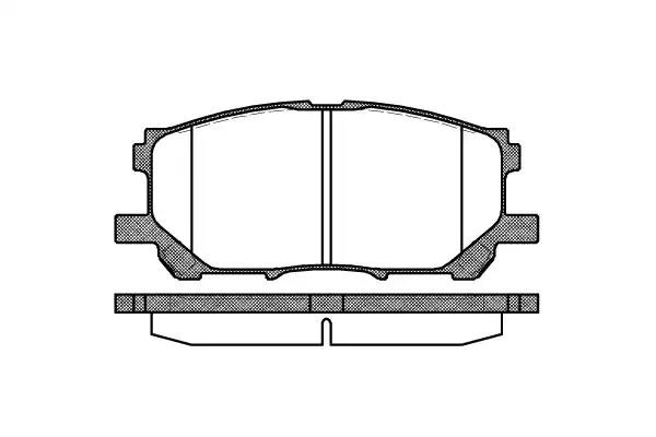 Lexus RX 03-, Highlander 04-07 колодки тормозные передние 103900 REMSA