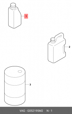 Масло моторное синтетическое VAG LongLife III 504.00\507.00 5W30 1L G 052 195 M2 VAG