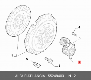Fiat Ducato 250 подшипник выжимной 55248403 FIAT