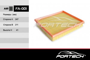 Daewoo Nexia/Espero Фильтр воздушный FA001 FORTECH